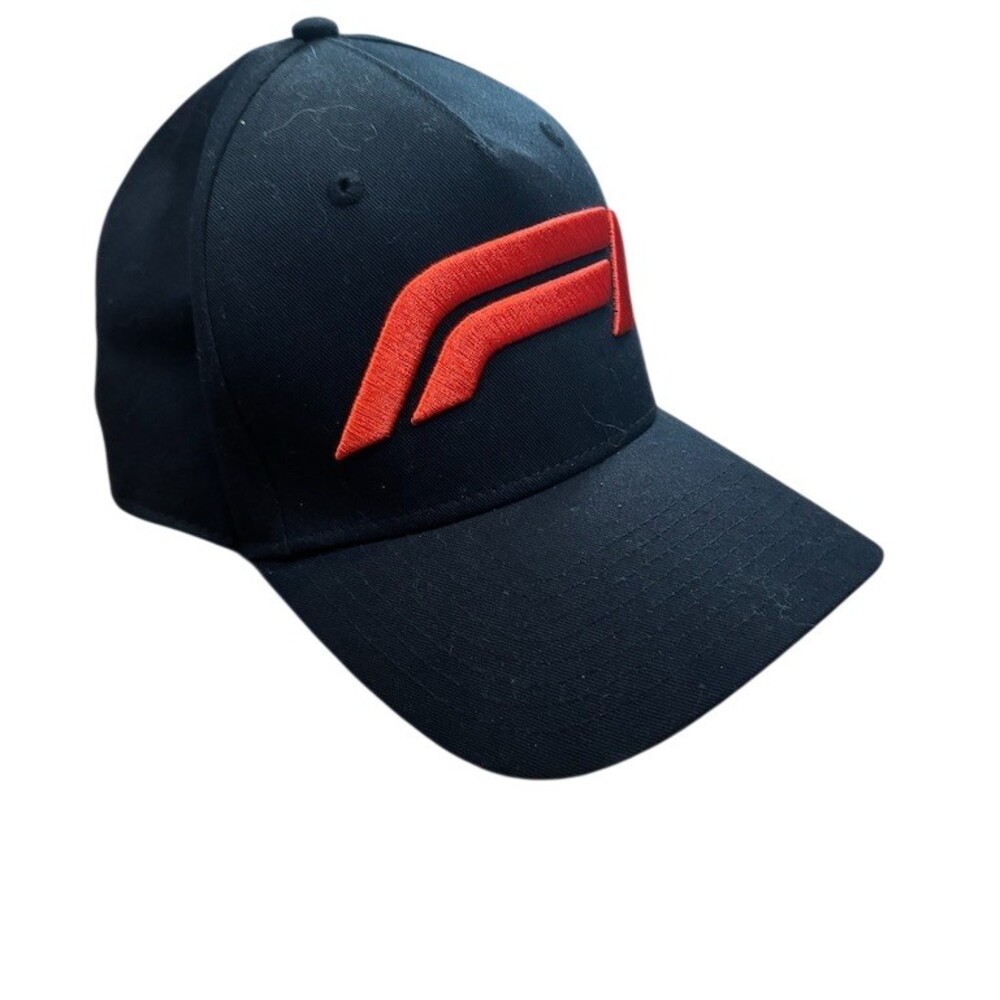 Formula 1 F1 Baseball Cap Hat Unisex One Size Black Adjustable Red Logo